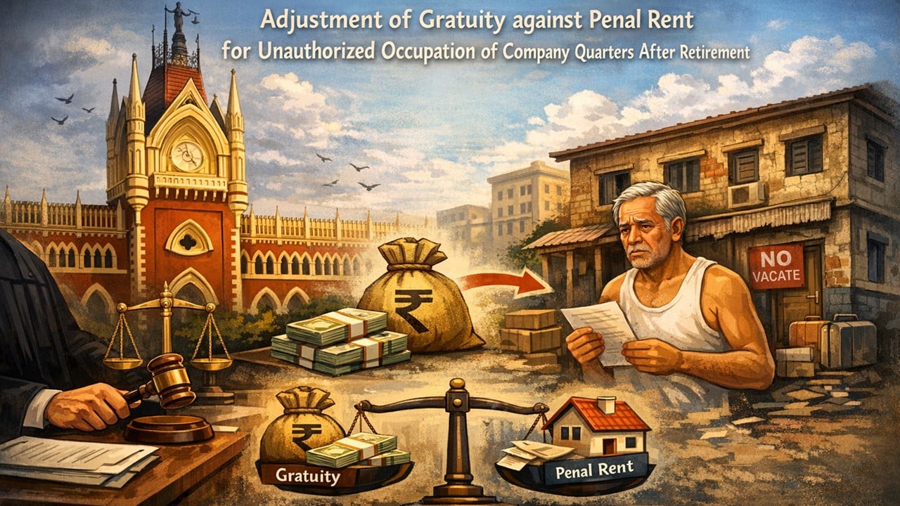 HC Allows Deduction of Penal Rent from Gratuity for Unauthorised Retention of Company Quarter