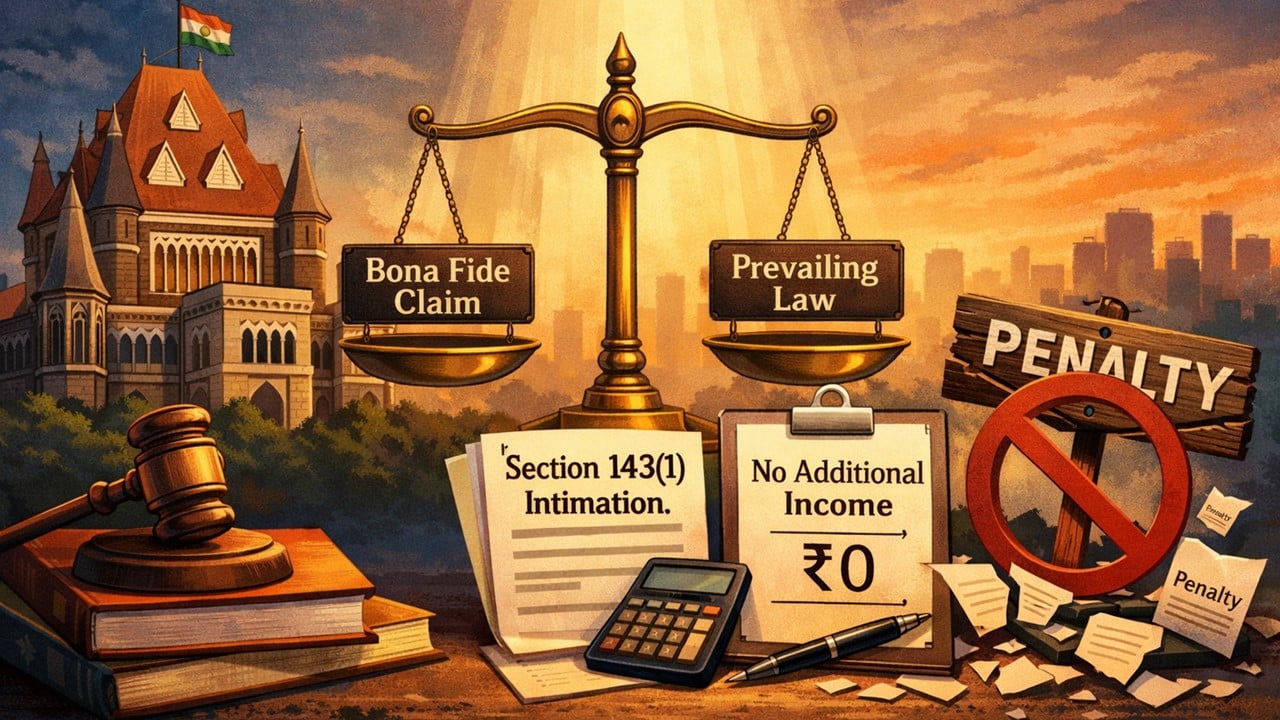 HC Quashes Penalty u/s 270A where claim was based on binding jurisdictional precedent at time of ITR filing