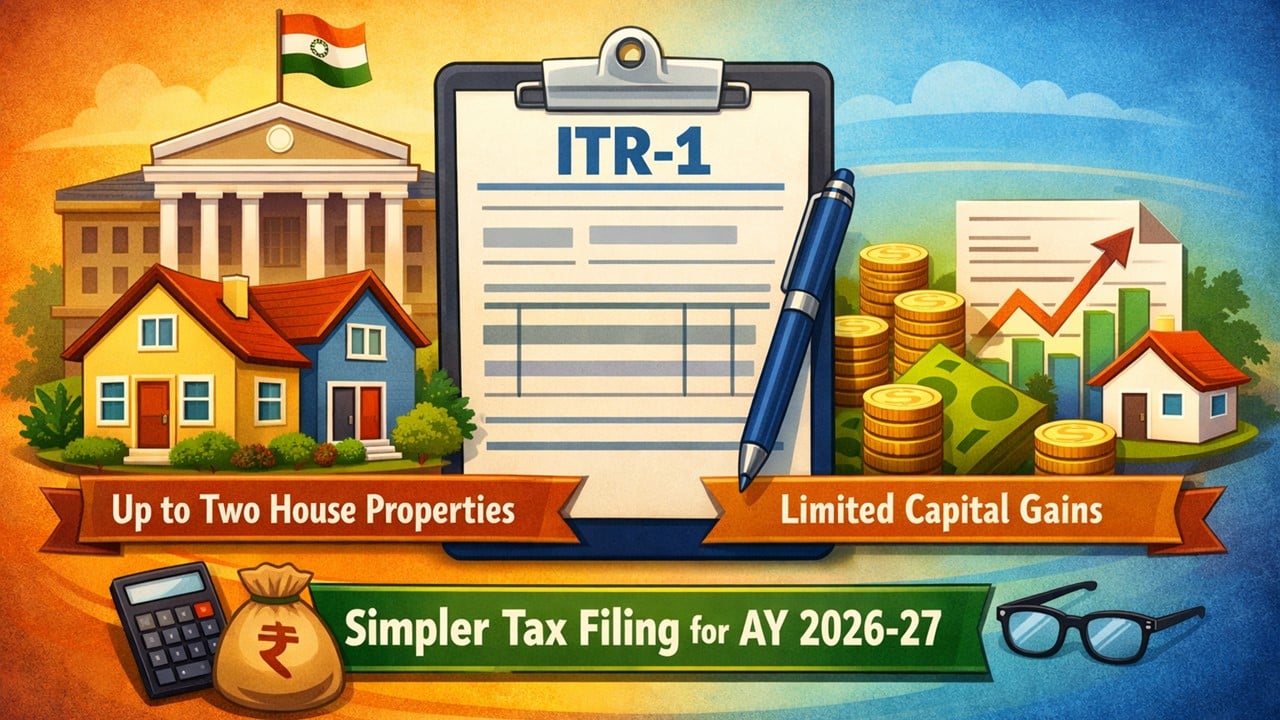 ITR-1 (Sahaj) Gets a Simpler Makeover: Big Relief for Small Taxpayers in AY 2026-27