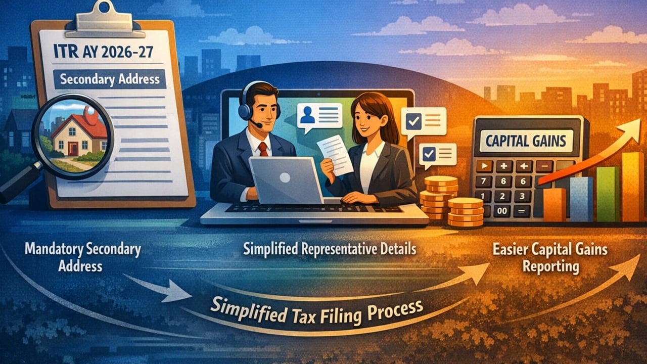 ITR 2026 Update: From Secondary Address to Capital Gains; What Changed