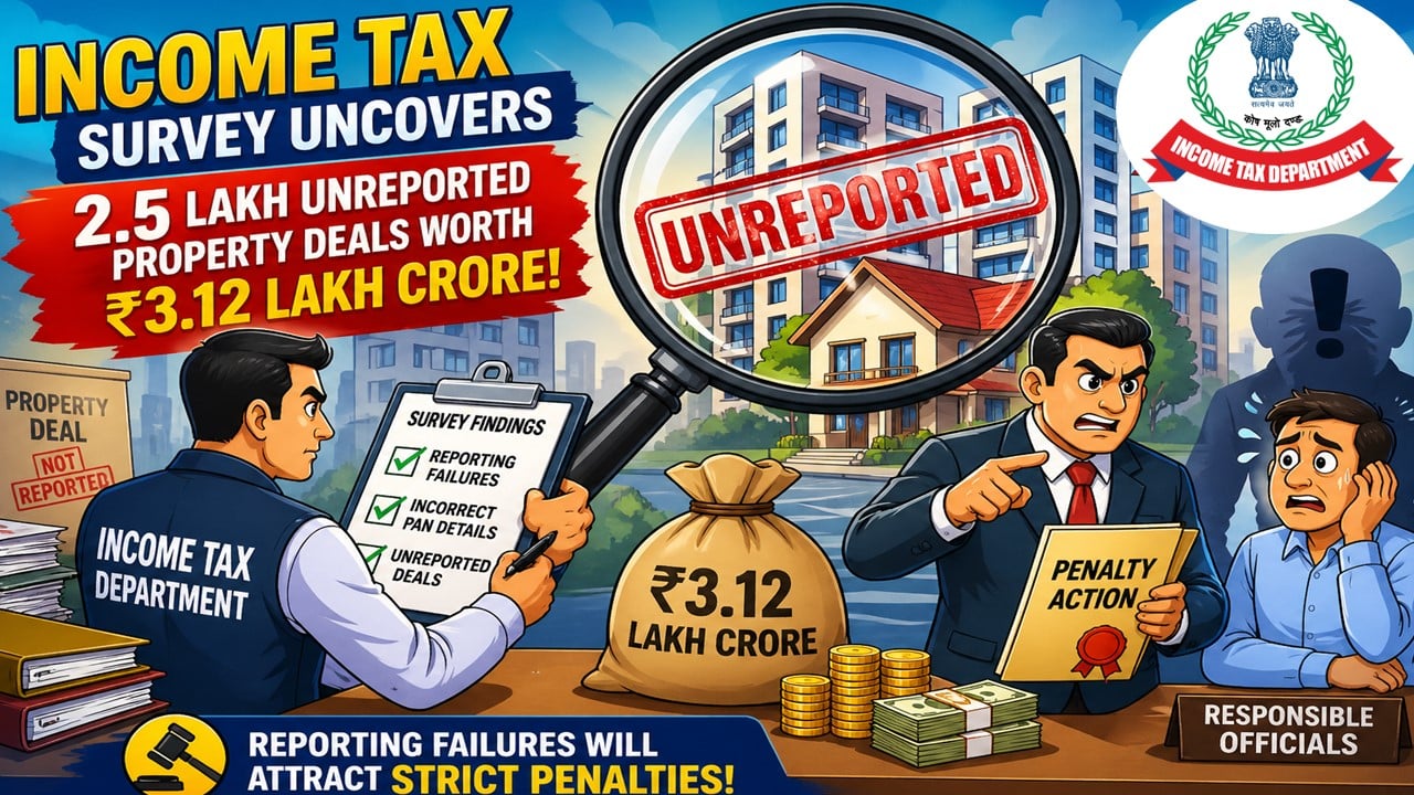Income Tax Department Uncovered Massive Unreported Property Deals Worth Rs 3.12 Lakh Crore Across Multiple States