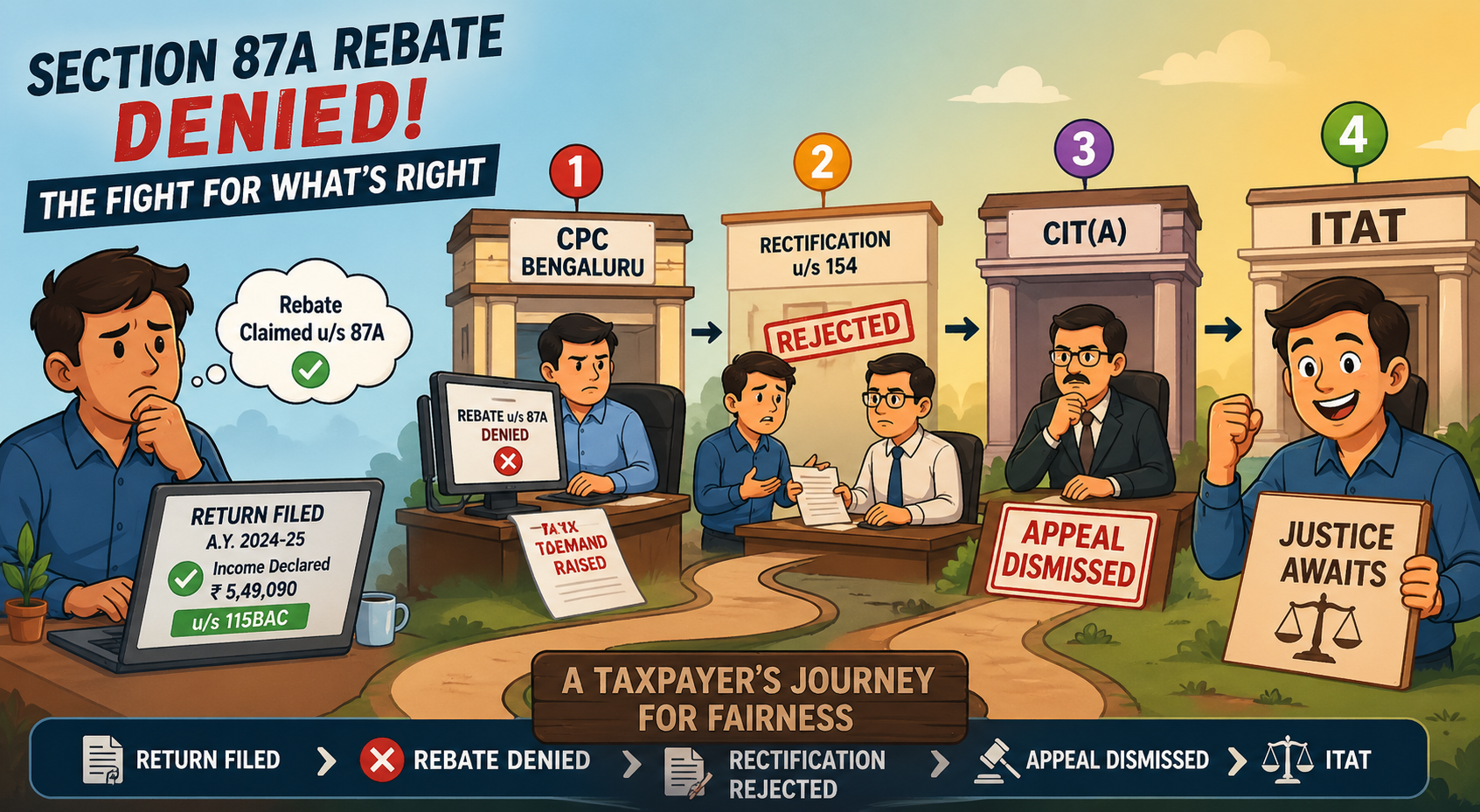 Rebate under Sec 87A cannot be denied just because income includes STCG (Sec 111A), if total income is below Rs. 7 lakh: ITAT