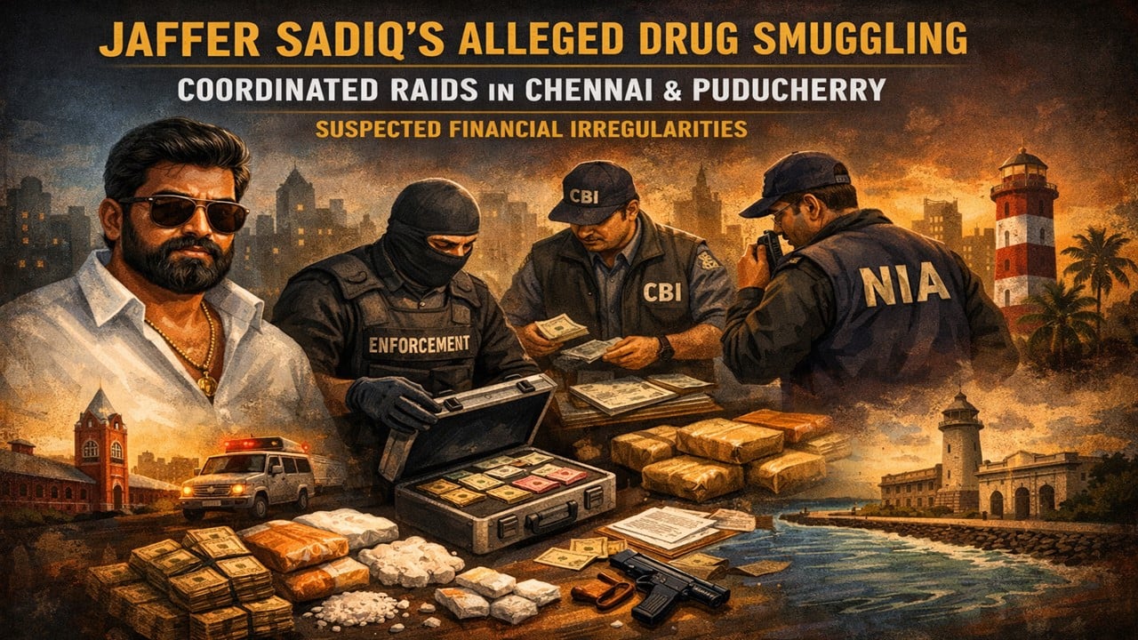 Multi-Agency Crackdown on Jaffer Sadiq: Income Tax Searches Follow Drug Smuggling Probe