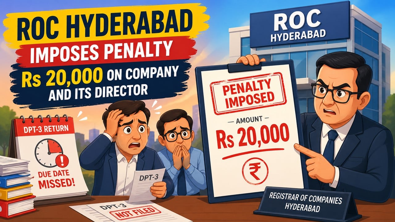 Company and Director Penalised for Non-Filing of One-Time Return in Form DPT-3