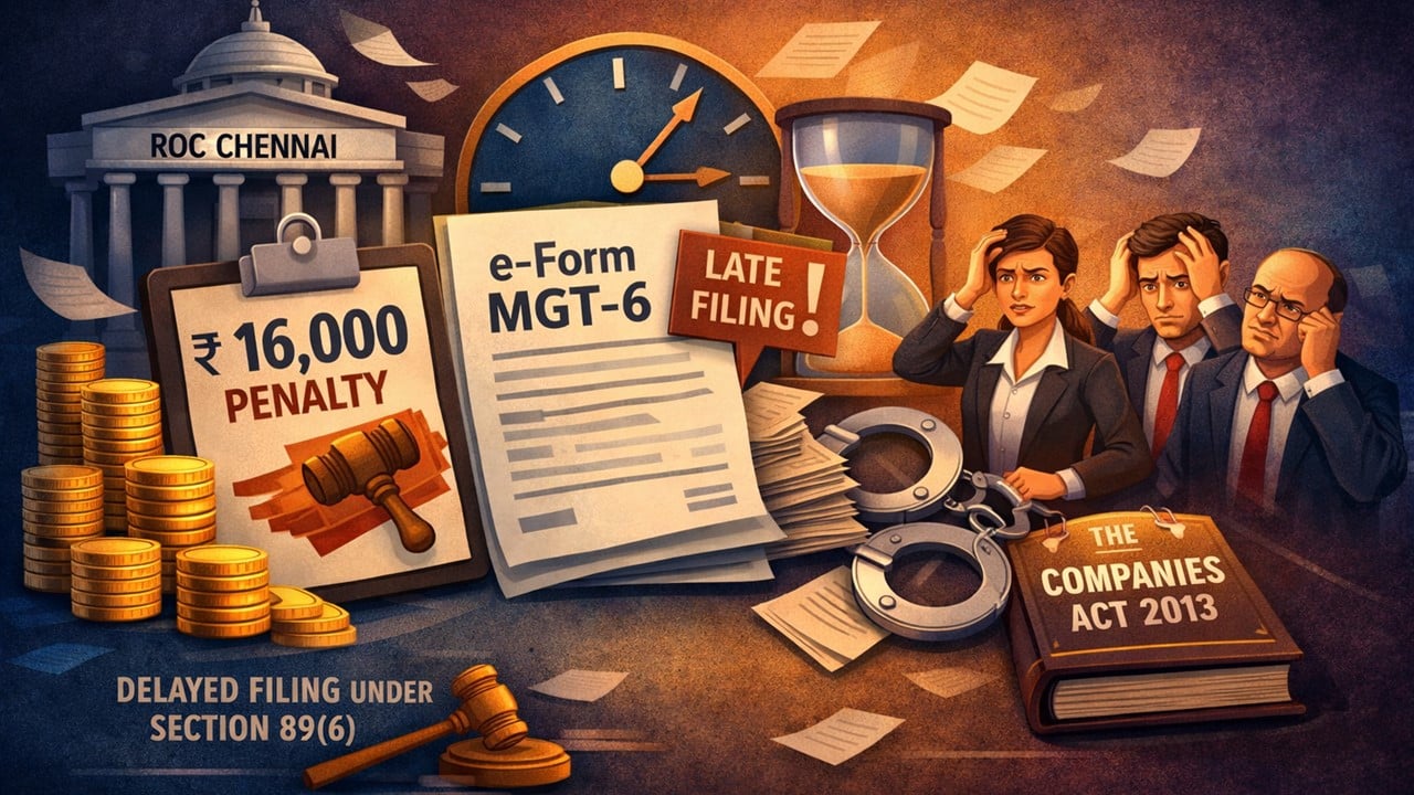 ROC Chennai Levies Penalty on Company and Its Directors for Late Filing e-Form MGT-6