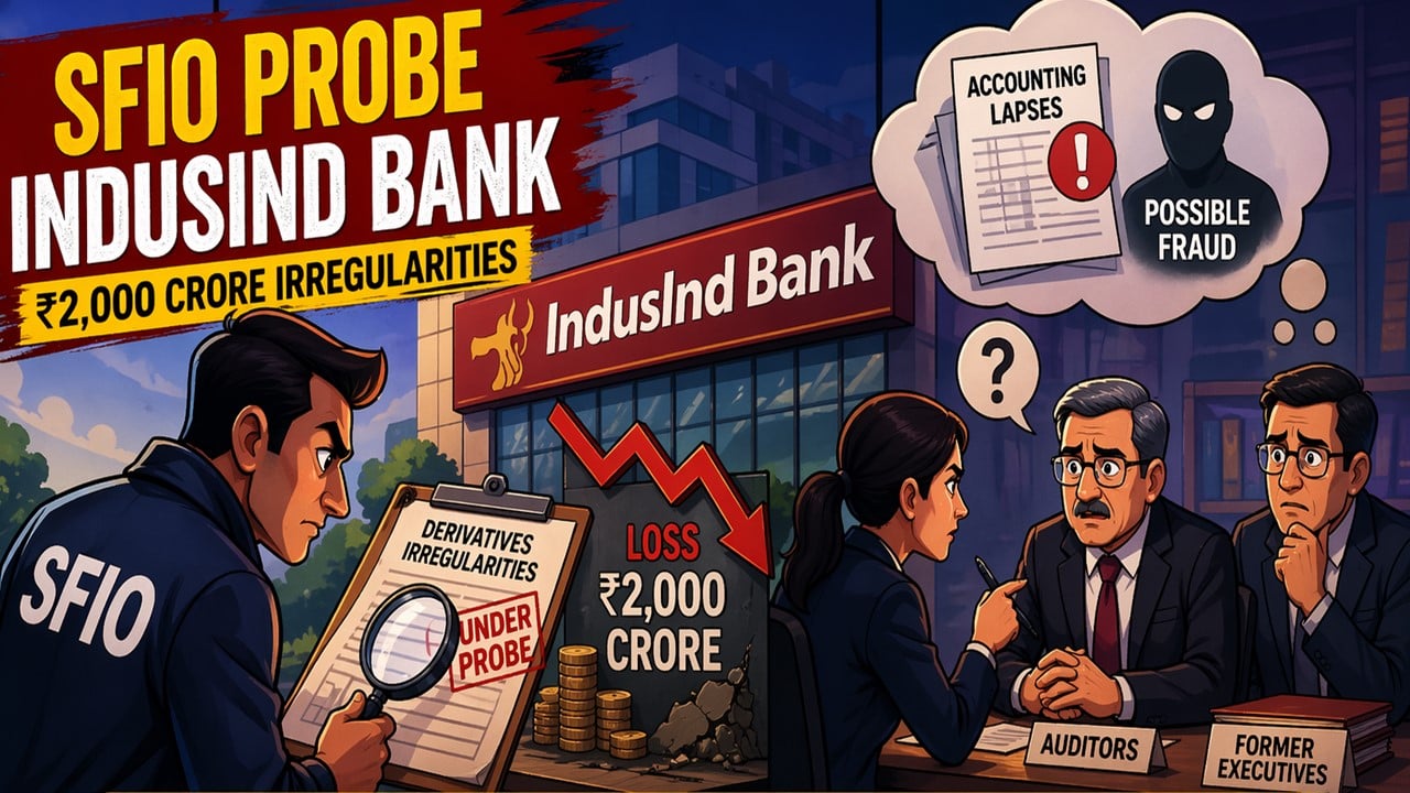 SFIO summons 4 Big Audit Firms over Rs 2,000 Crores IndusInd Bank’s Derivatives Irregularities