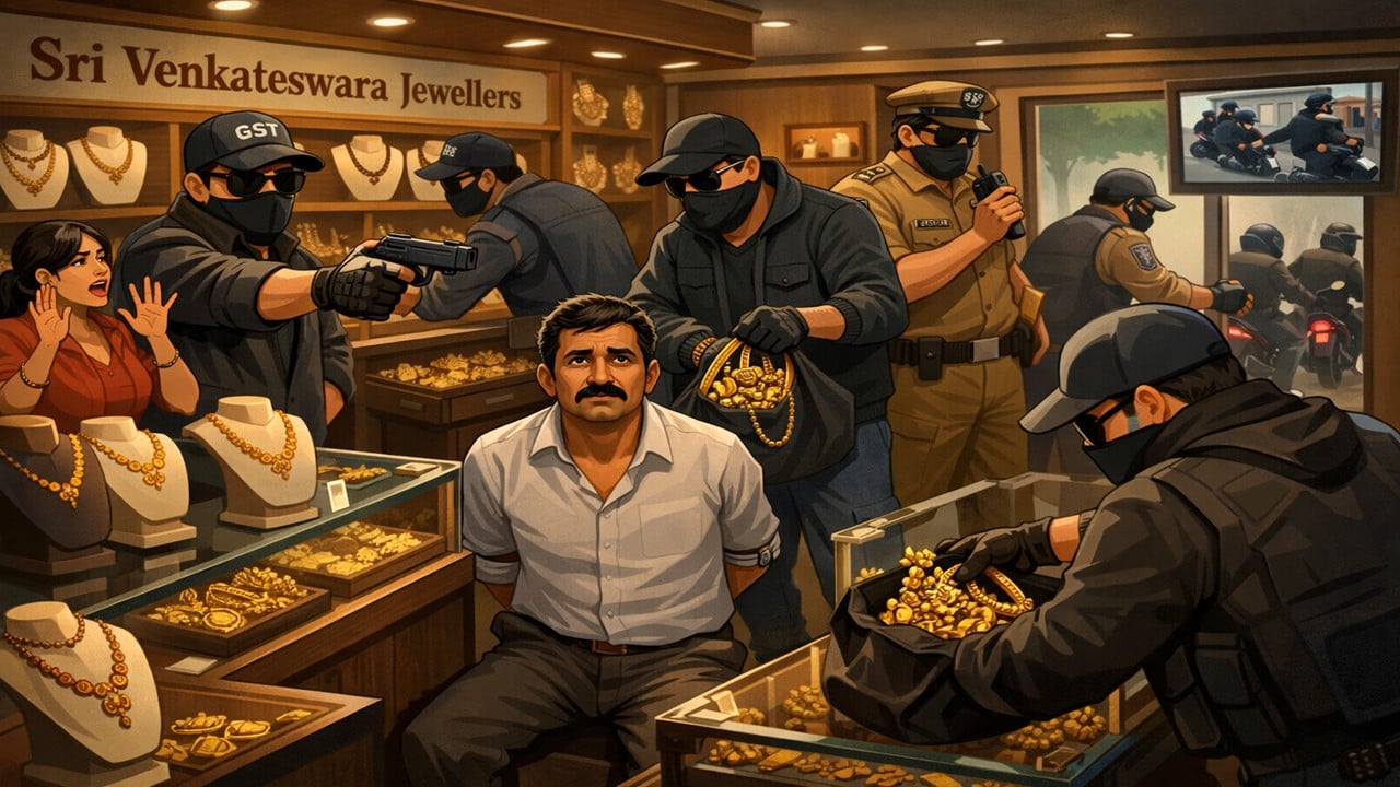 Srikakulam Gold Loot: Fake GST, Police Officers Steal 800 gm Gold