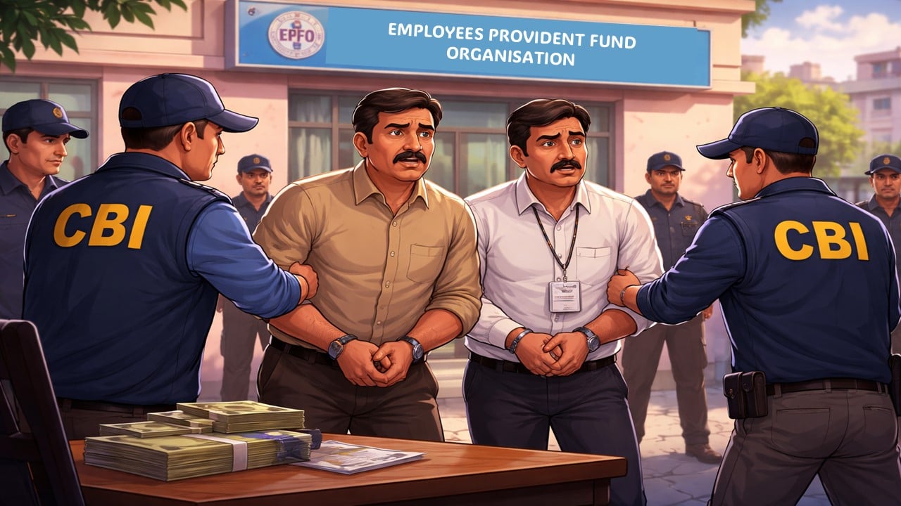 Two EPF Government Officials Arrested in Rs 1.5 Lakh Bribe Demand Case