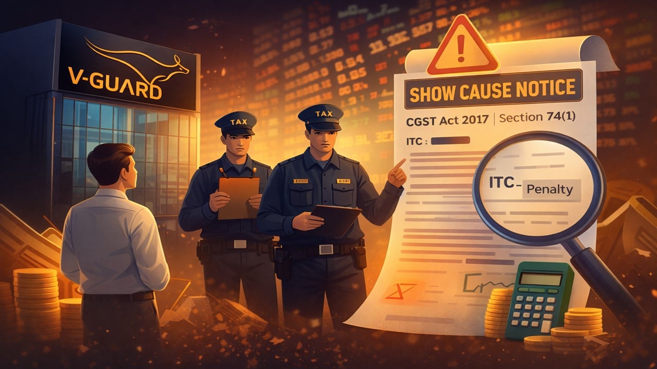 V-Guard Industries Receives GST Show Cause Notice Over Alleged Excess ITC Claim