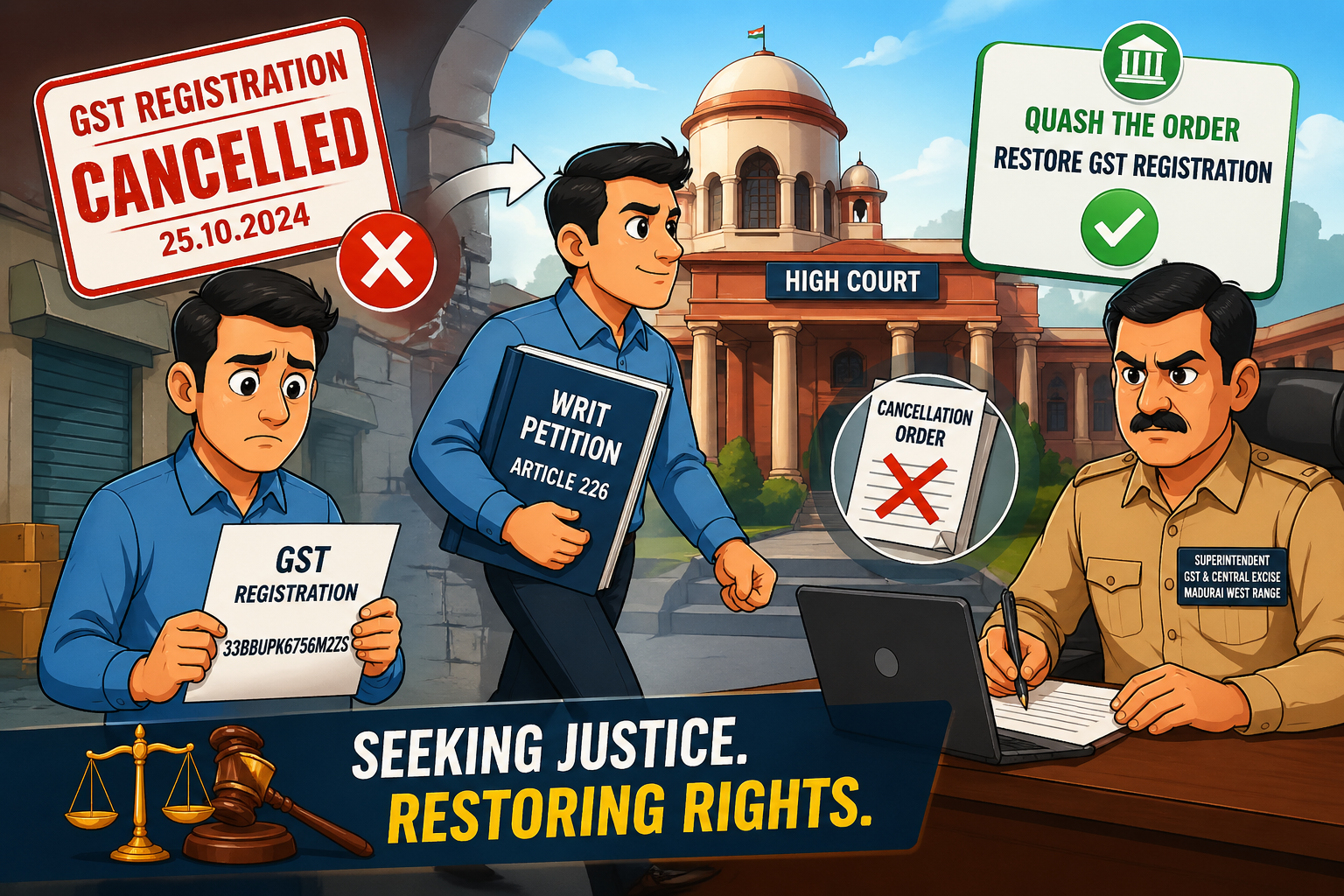 Revocation of GST Registration Cancellation: Conditional Relief Based on Return Filing and Tax Liability Settlement