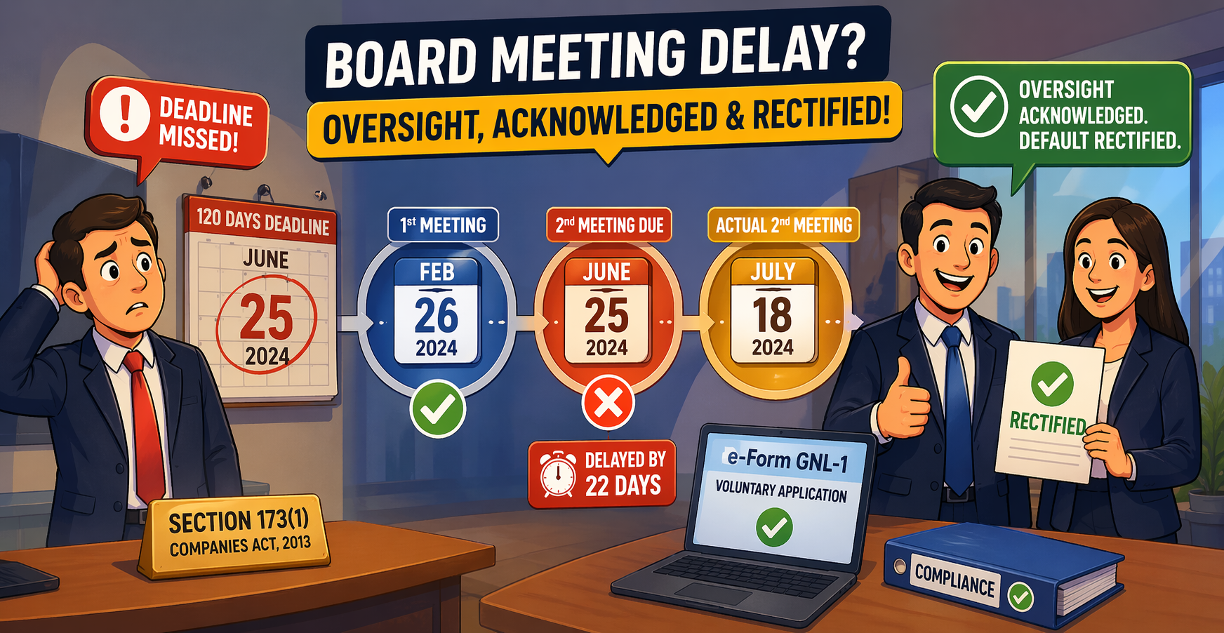 ROC penalises company for delay in conducting Board Meetings