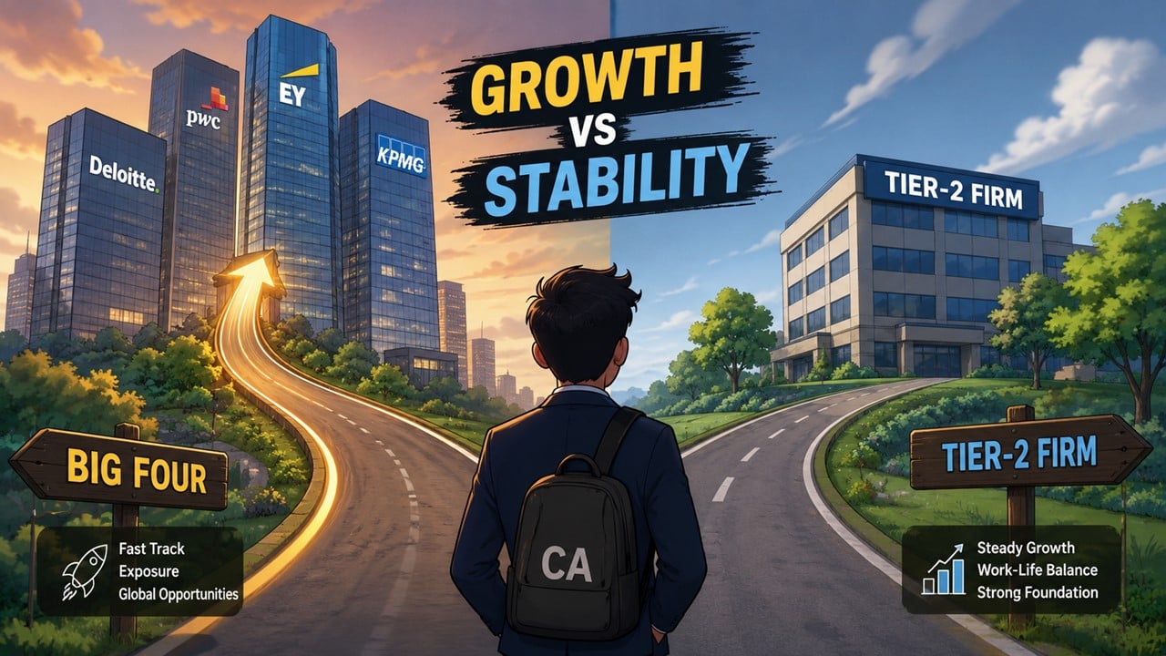 Big Four vs Tier-2 Firms: Which Path Actually Accelerates Your CA Career in India?