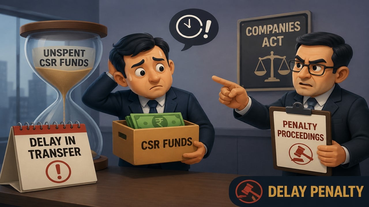 Delay in Transfer of Unspent CSR Funds Triggers Penalty Proceedings under Companies Act