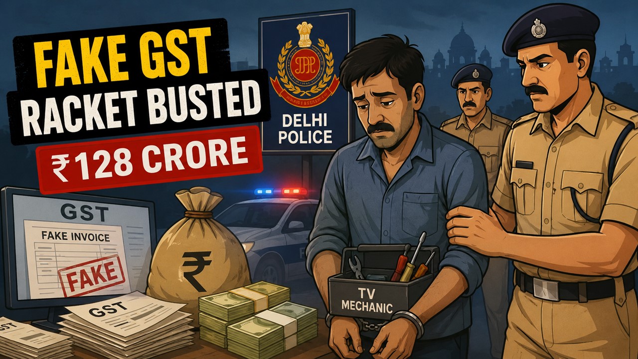 Delhi Police Bust Rs 128 Crore Fake GST Racket, TV Mechanic Among Arrested