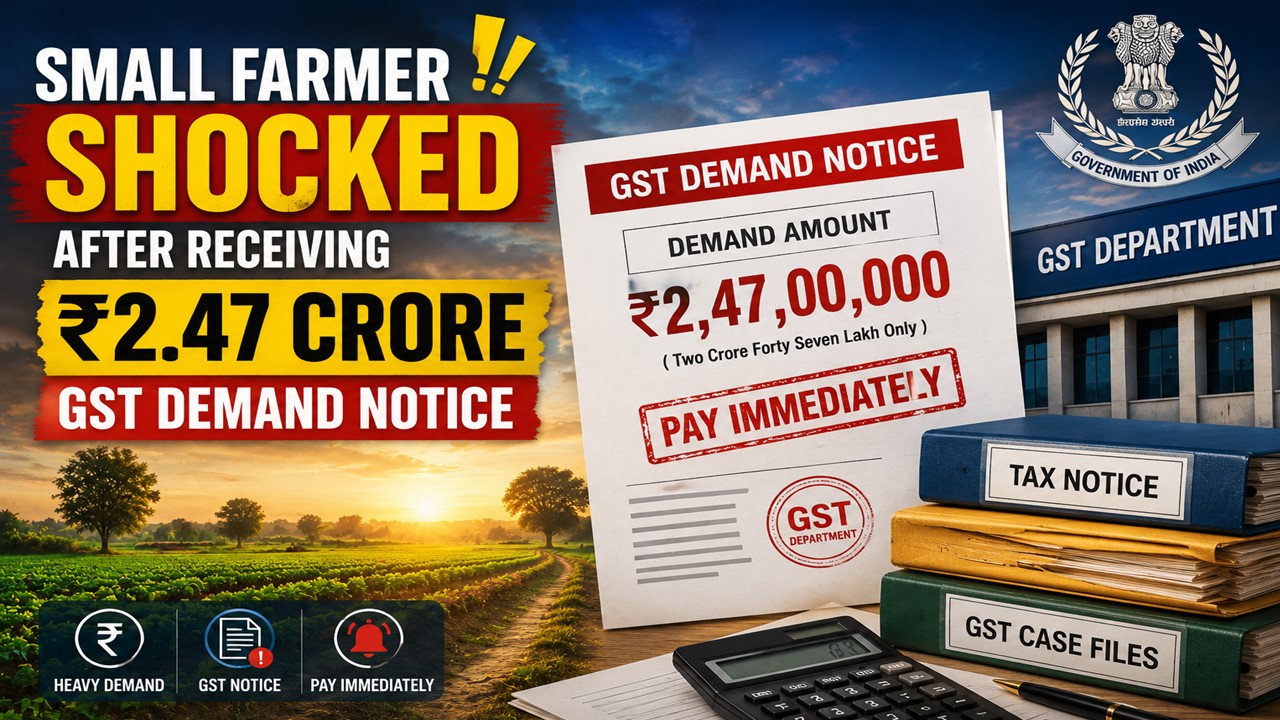 Small Farmer Shocked After Receiving Rs 2.47 Crore GST Demand Notice