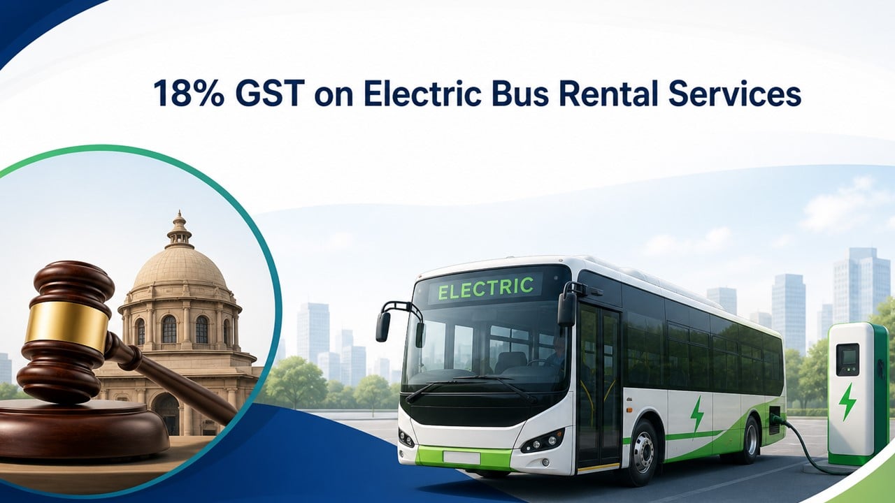 18% GST Applicable on Electric Bus Rental and Operation Services: Gujarat AAR Makes Clear Electricity Is Not Fuel