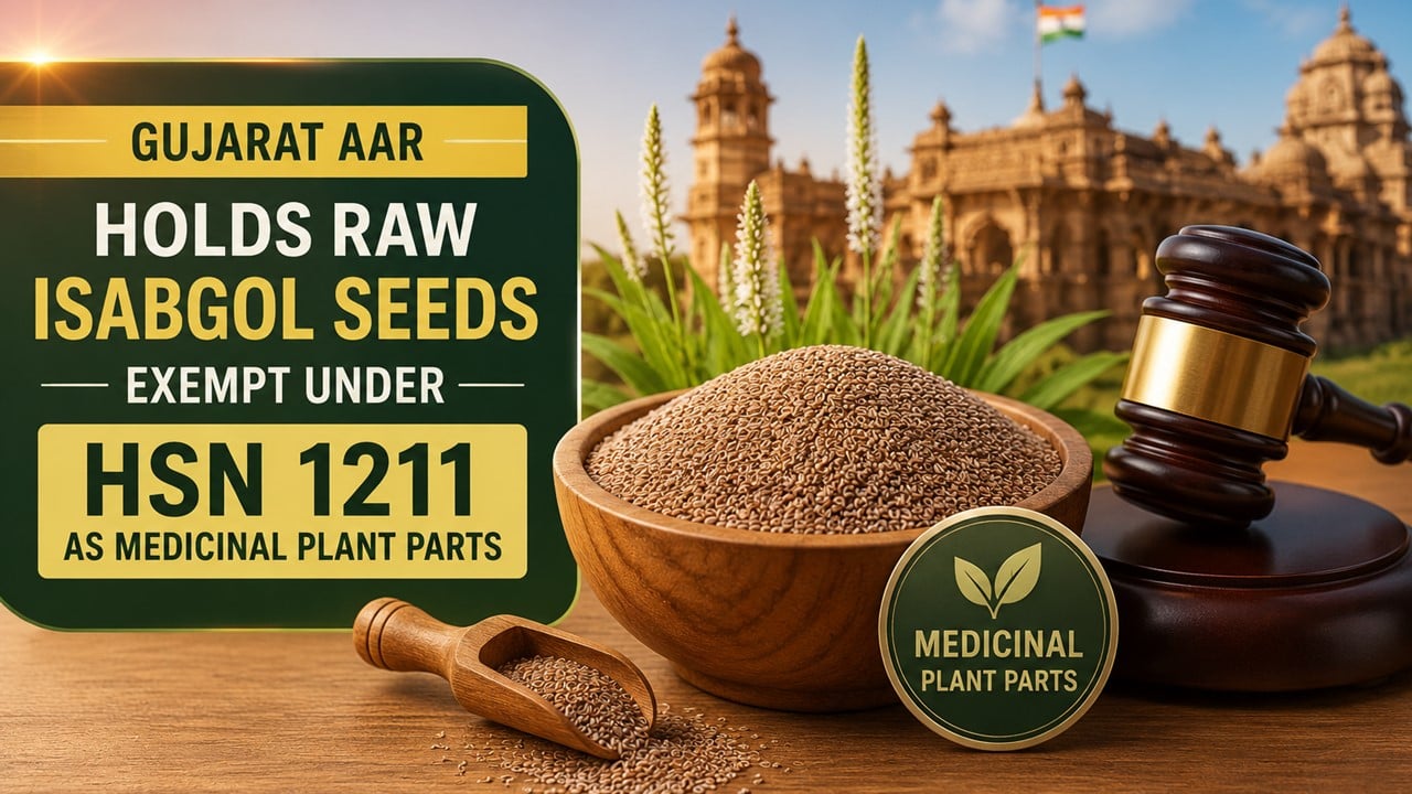 Gujarat AAR Grants GST Exemption on Raw Isabgol Seeds
