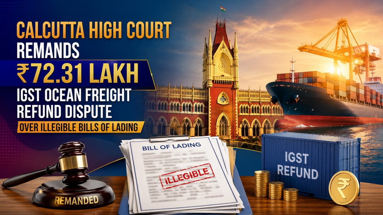 Calcutta High Court Remands IGST Ocean Freight Refund Dispute Over Illegible Bills of Lading