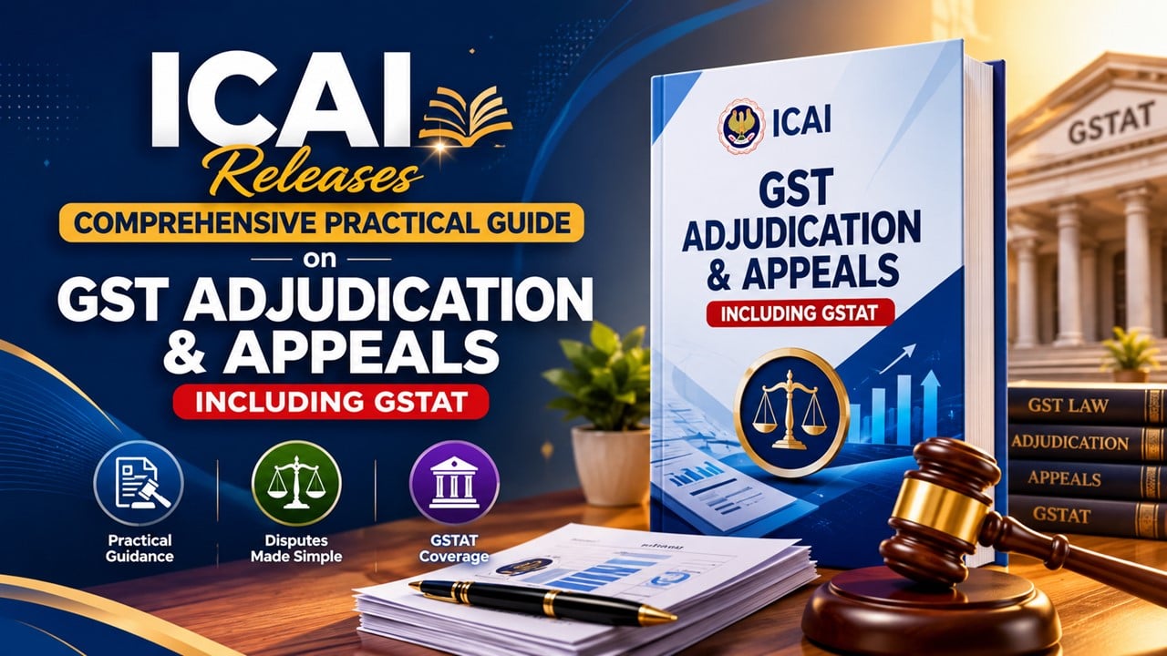 ICAI Releases Comprehensive Practical Guide on GST Adjudication and Appeals Including GSTAT