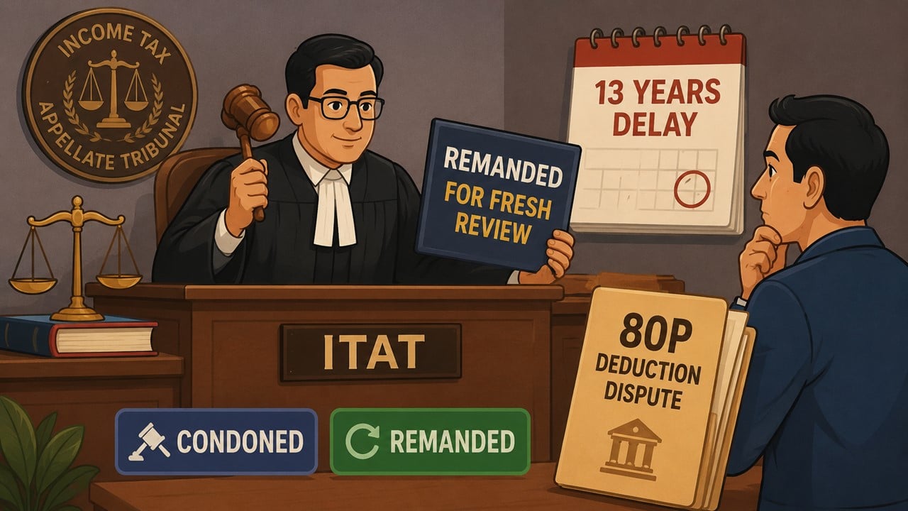 ITAT Condones 13-Year Delay, Remands Section 80P Deduction Dispute for Fresh Review