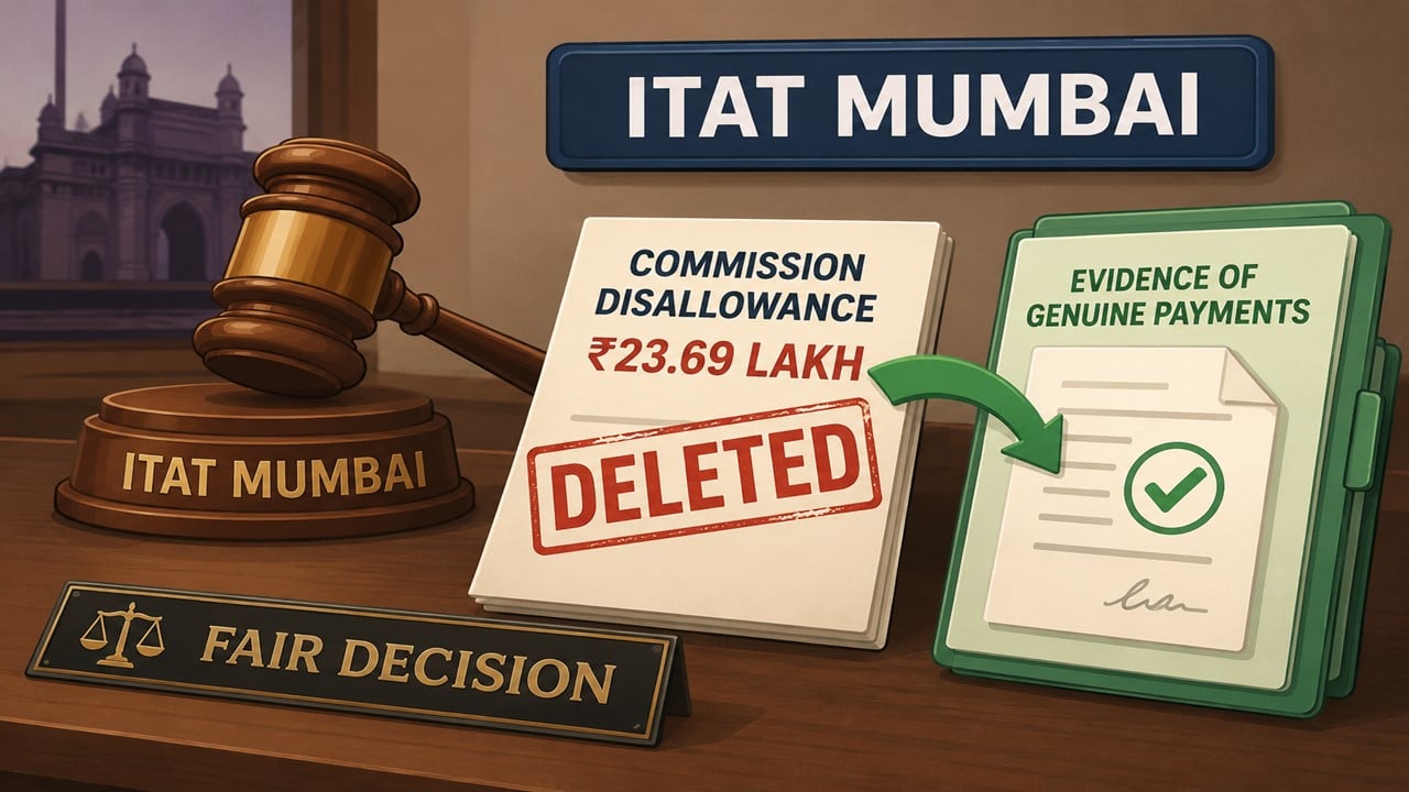 ITAT Mumbai Deletes Commission Disallowance of Rs 23.69 Lakh After Finding Adequate Evidence of Genuine Payments