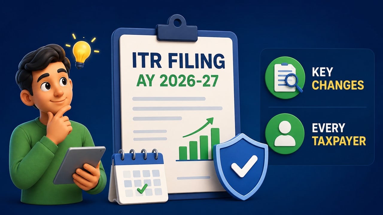 ITR Filing AY 2026-27: Key Changes Every Taxpayer Must Know Before Filing Returns