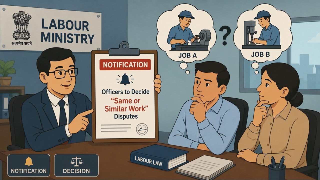 Labour Ministry Notifies Officers to Decide “Same or Similar Work” Disputes
