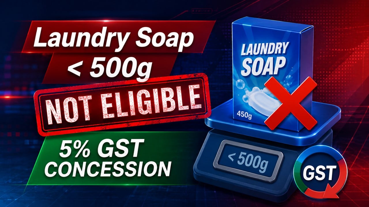 Laundry Soap Below 500 Grams Not Eligible for 5% GST Concession: West Bengal AAR