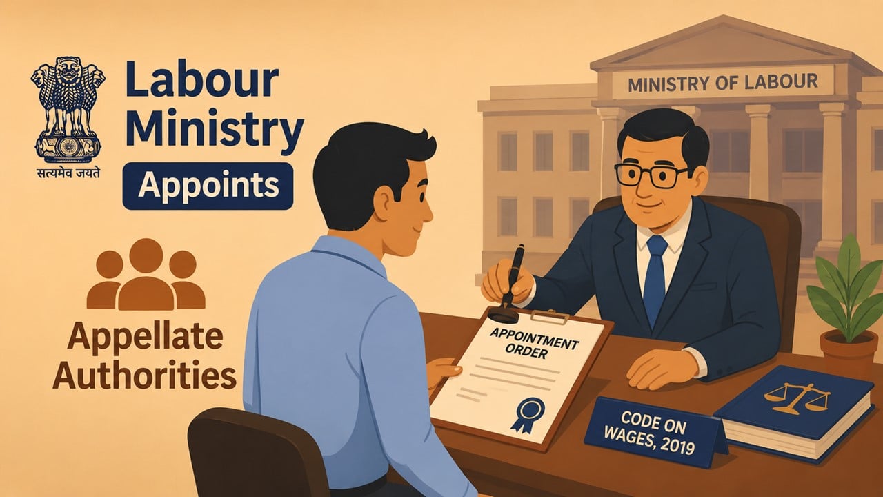 Ministry of Labour Appoints Appellate Authorities Under Code on Wages, 2019