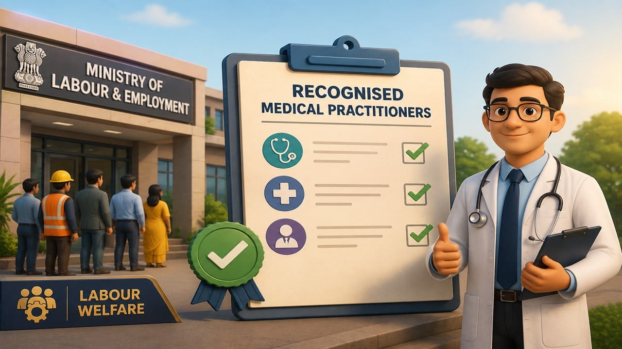 Ministry of Labour and Employment Notifies Recognised Medical Practitioners