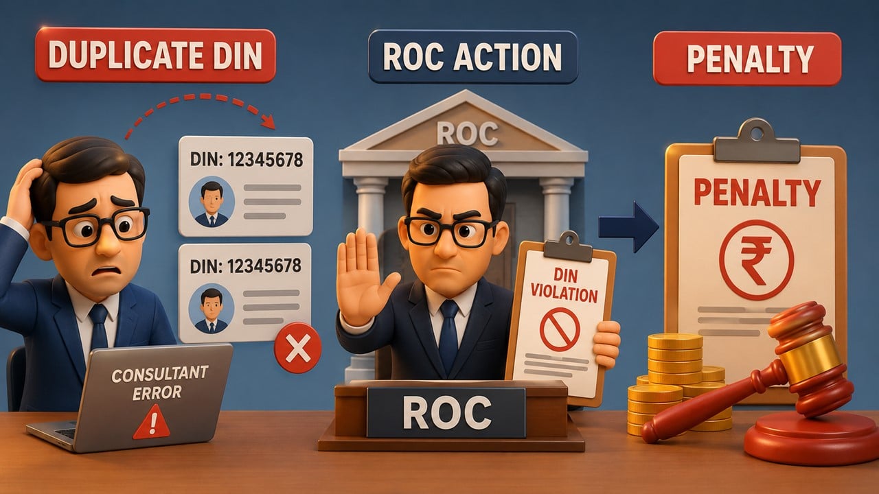 ROC Imposes Penalty for Duplicate DIN Allotment Due to Consultant Error