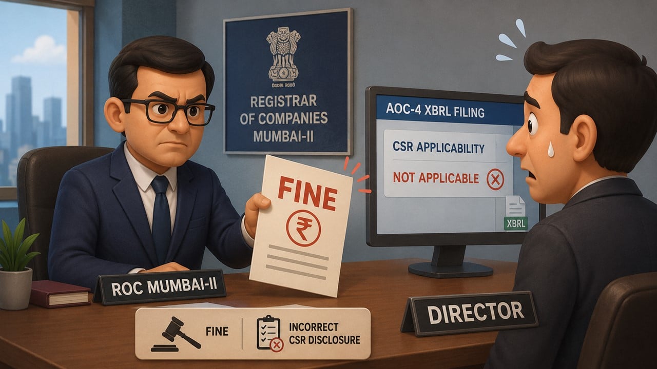 ROC Imposes Penalty on Director for Incorrect CSR Disclosure in AOC-4 XBRL