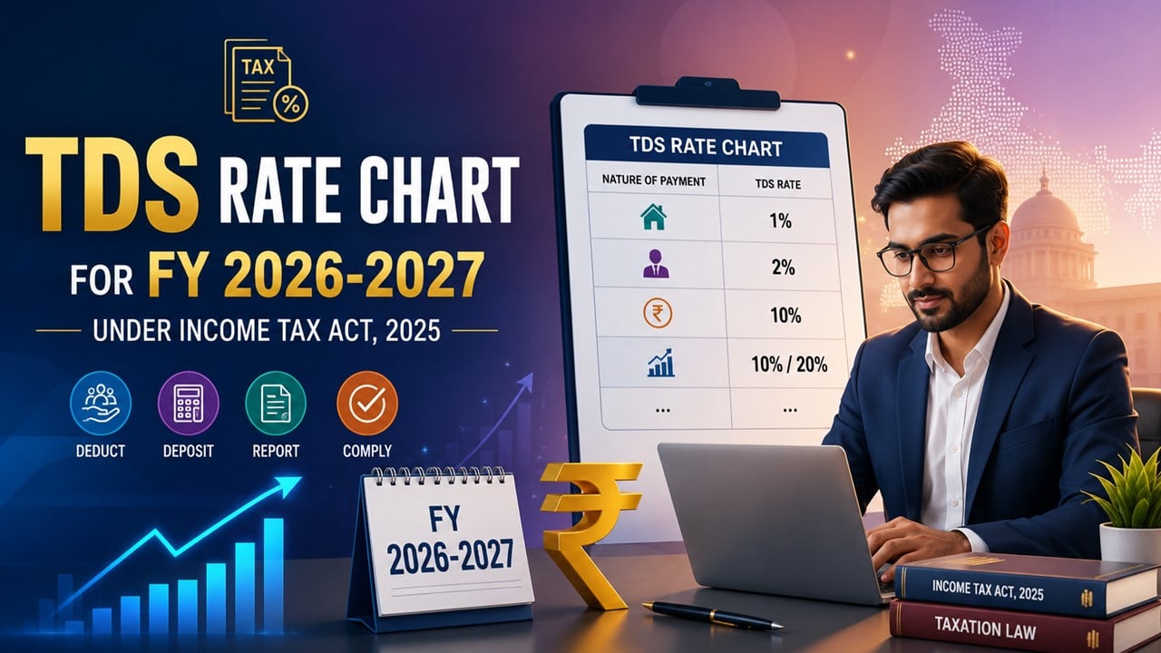 TDS Rate Chart for FY 2026-2027 under Income Tax Act, 2025