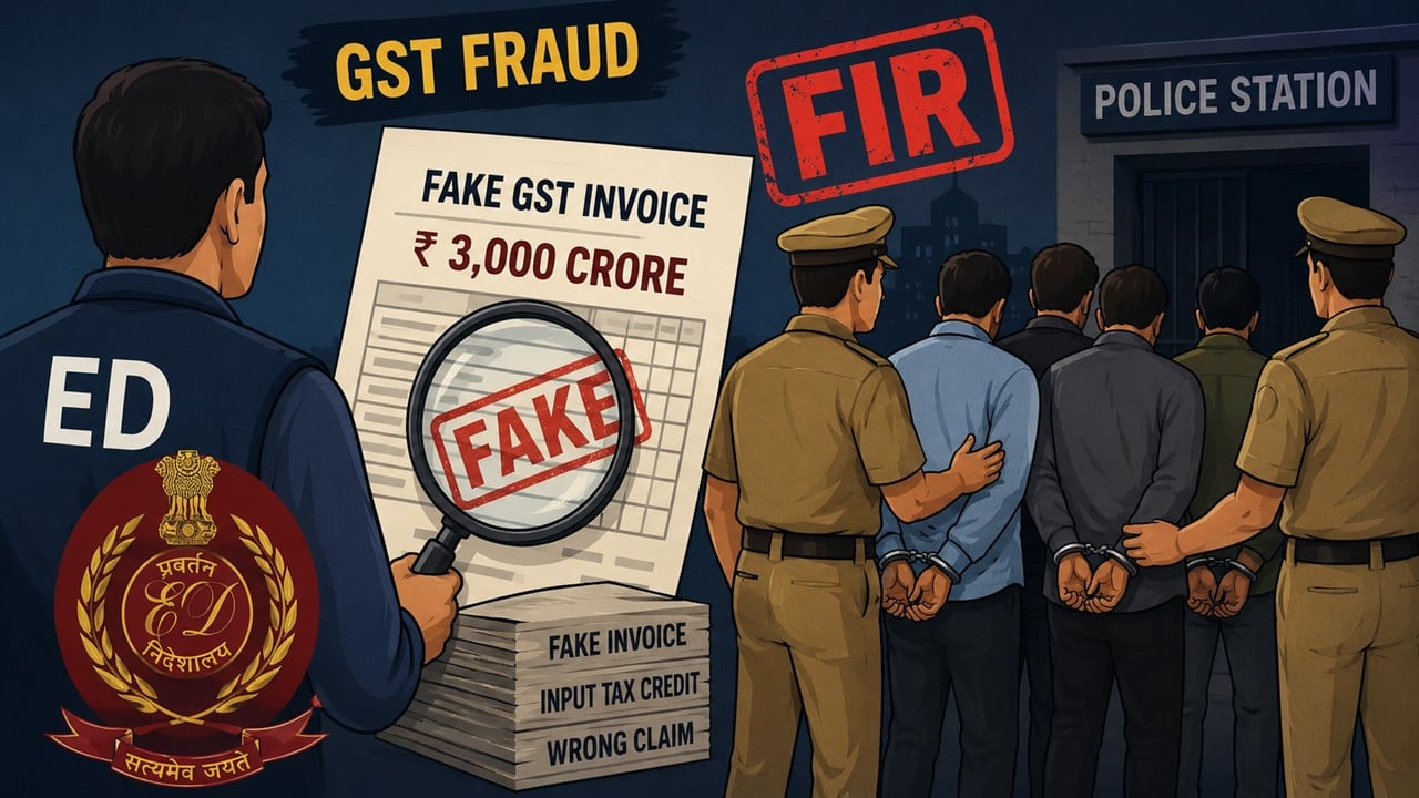 ED Complaint Leads to FIR Against Five in Rs 3,000 Crore Fake GST Invoice Fraud