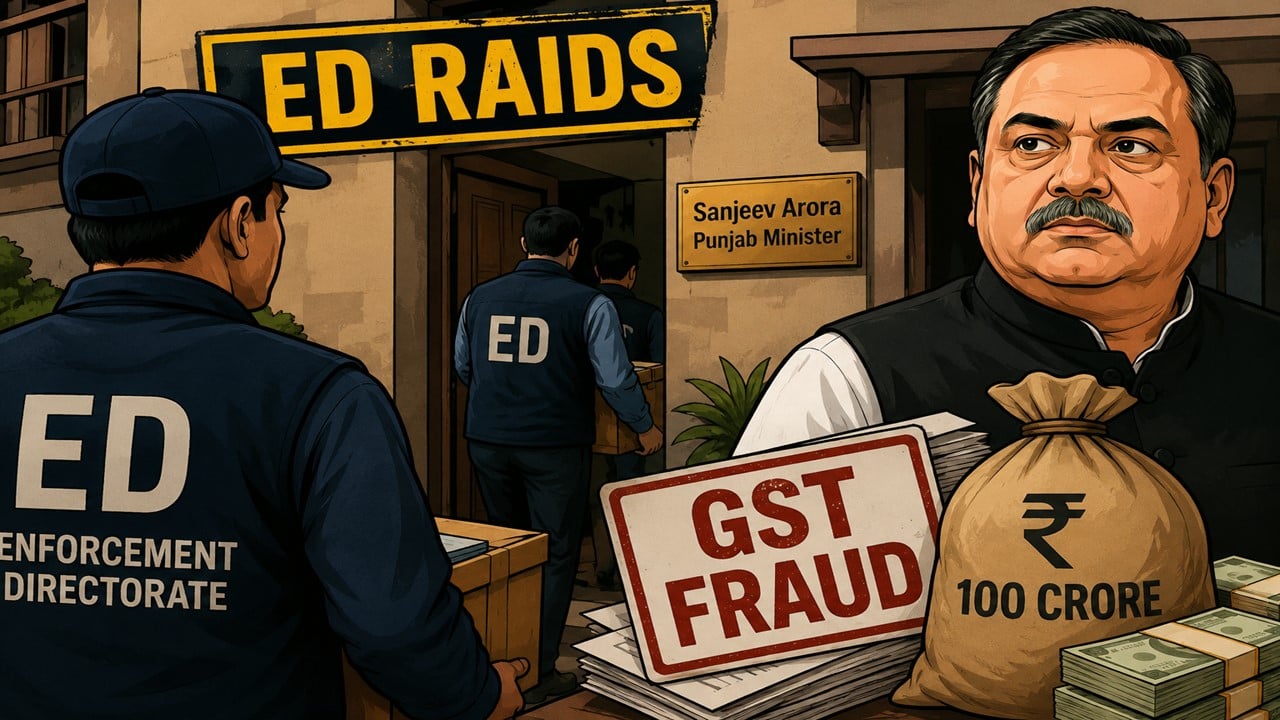 ED Conducts Fresh Raids in Rs 100 Crore GST Fraud Case Linked to Punjab Minister Sanjeev Arora