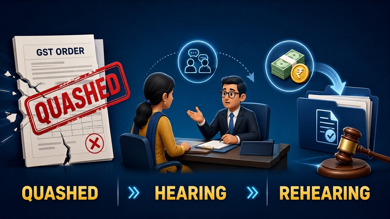 GST Orders Quashed for Denial of Personal Hearing; HC Directs Fresh Adjudication After Full Tax Deposit