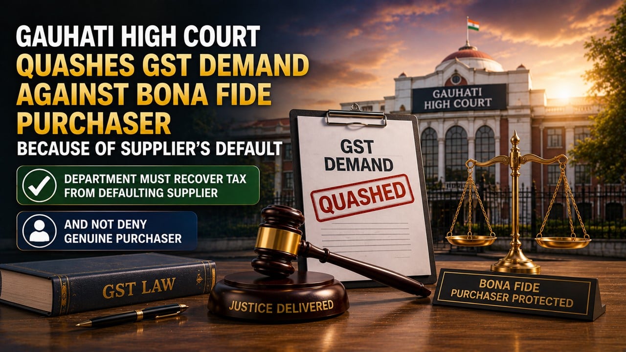 Gauhati High Court Quashes GST Demand Against Bona Fide Purchaser Because of Supplier’s Default