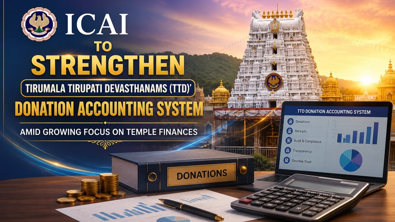 ICAI to Strengthen Tirupati Temple’s Donation Accounting System Amid Growing Focus on Temple Finances