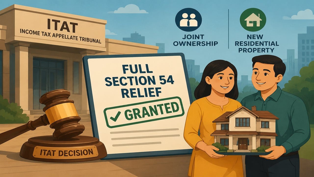 ITAT Grants Full Section 54 Relief Despite Joint Property Ownership