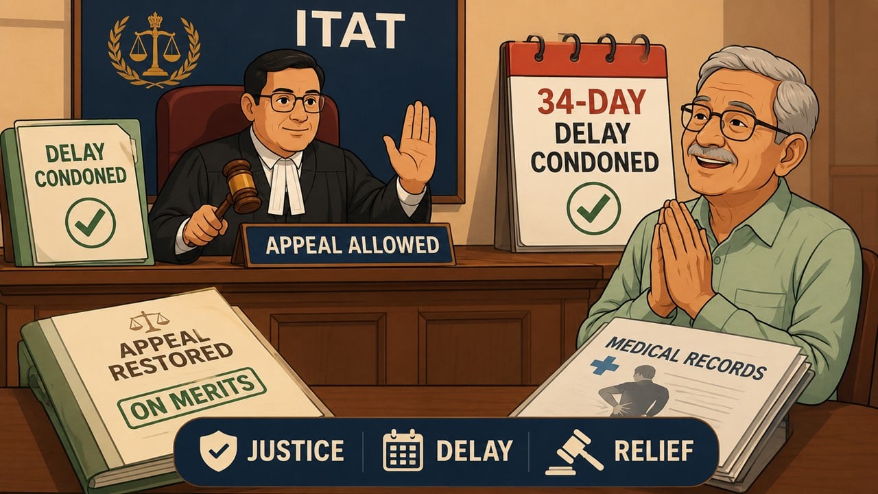 ITAT Grants Relief to Taxpayer, Condones 34-Day Delay in Filing Appeals