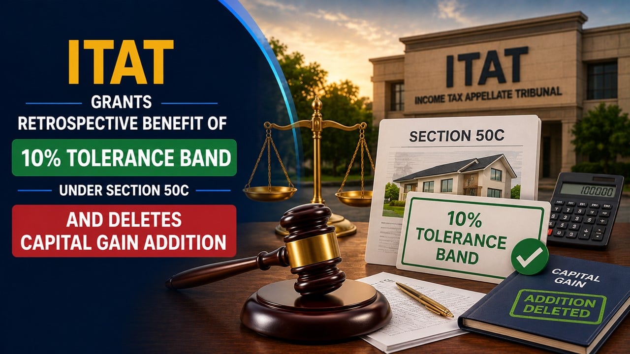 ITAT Grants Retrospective Benefit of 10% Tolerance Band under Section 50C And Deletes Capital Gain Addition