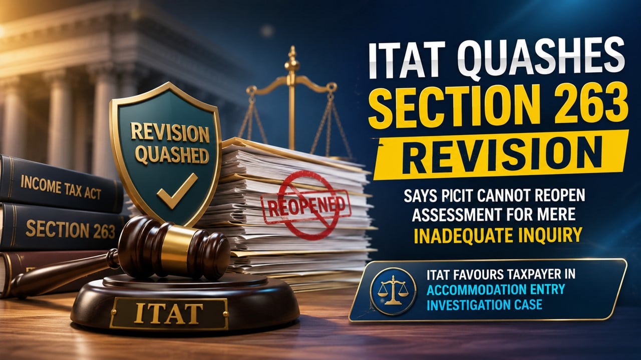ITAT Quashes Section 263 Revision, Says PCIT Cannot Reopen Assessment for Mere Inadequate Inquiry