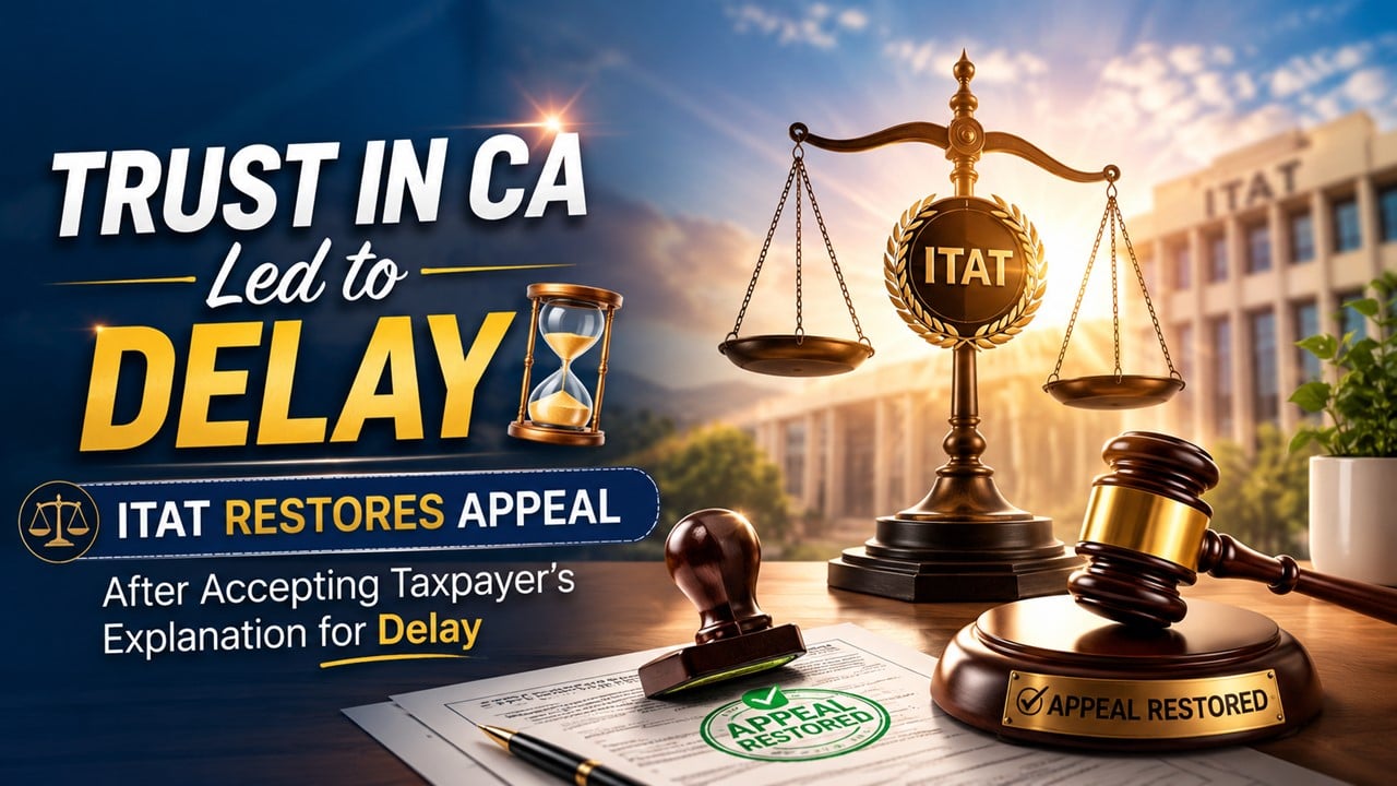 Trust in CA Led to Delay: ITAT Restores Appeal After Accepting Taxpayer’s Explanation for Delay