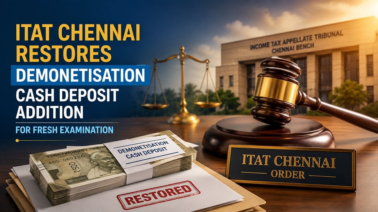 ITAT Restores Demonetisation Cash Deposit Addition for Fresh Examination
