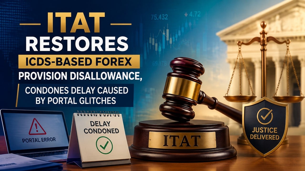 ITAT Restores ICDS-Based Forex Provision Disallowance, Condones Delay Caused by Portal Glitches