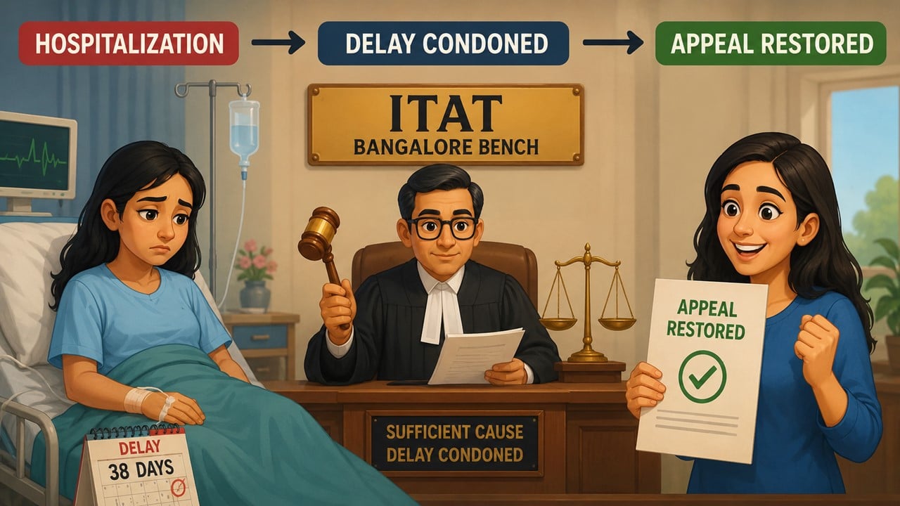 ITAT Restores Taxpayer’s Appeal, Condones 38-Day Delay Due to Hospitalization
