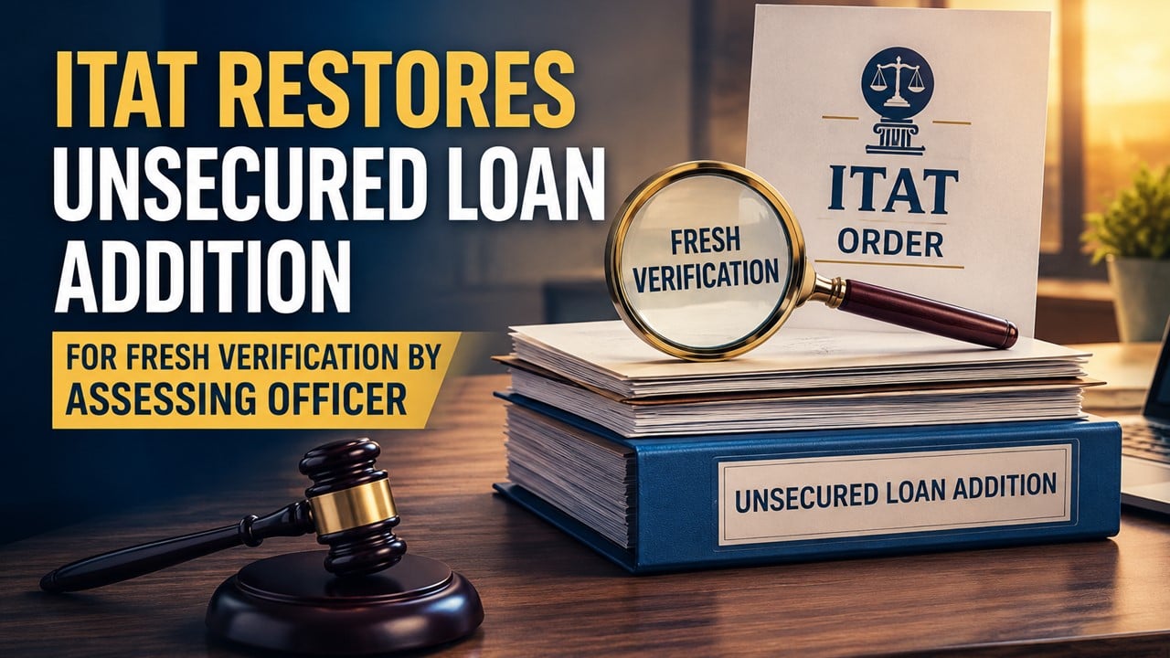ITAT Restores Unsecured Loan Addition for Fresh Verification by Assessing Officer