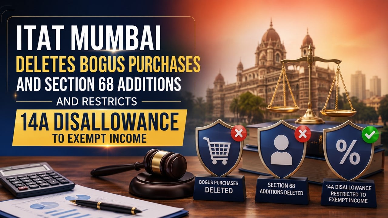 Civil Contractor Earned Just Rs. 58,229 Dividend Income but Faced Rs. 9.88 Lakh Income Tax Disallowance; Won Relief in ITAT