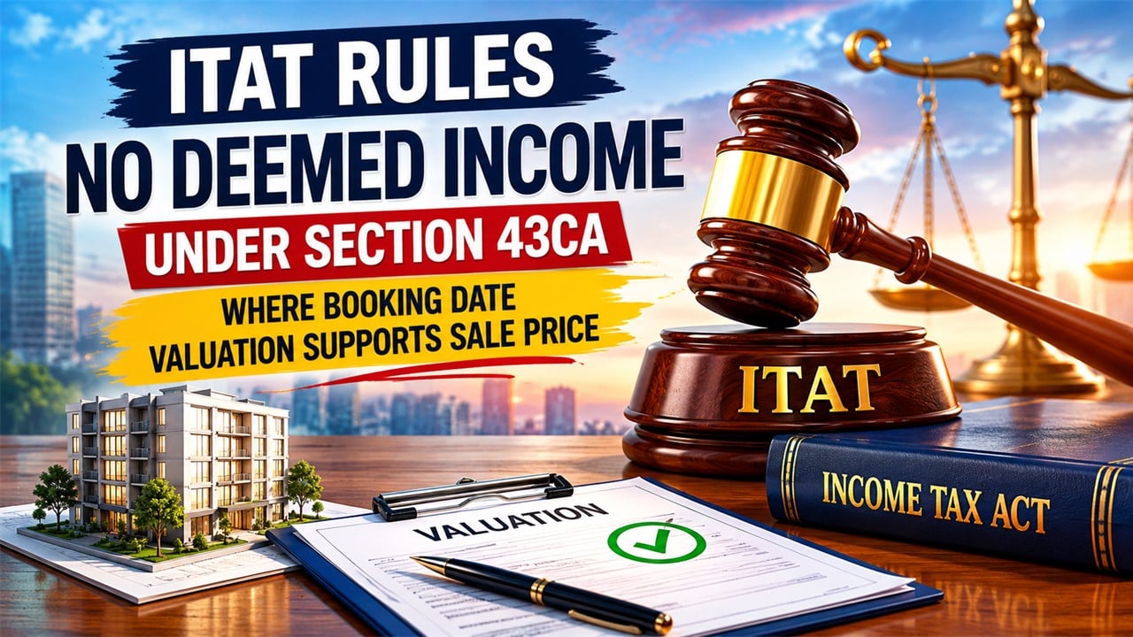 ITAT Rules No Deemed Income Under Section 43CA Where Booking Date Valuation Supports Sale Price