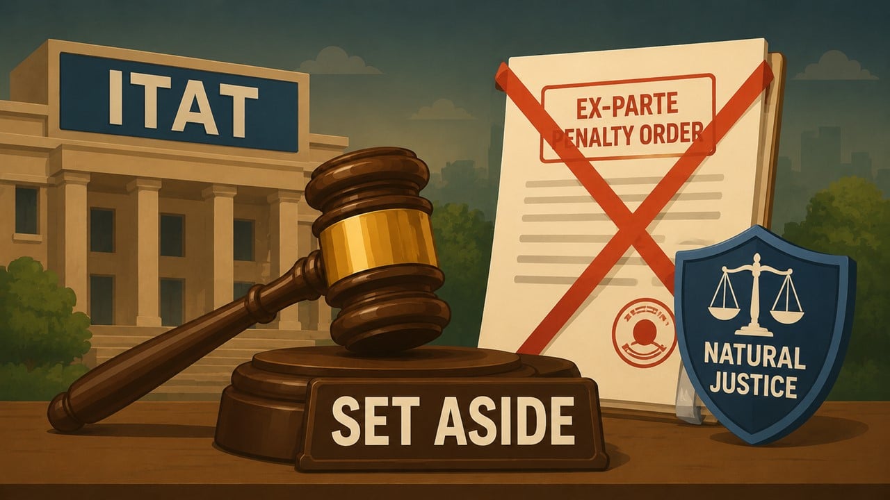 ITAT Sets Aside Ex-Parte Penalty Order on Natural Justice Grounds